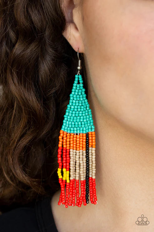 Beaded Boho - Multi - Blue
