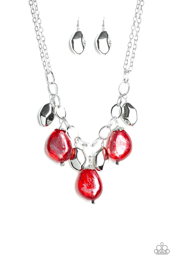 A Finishing Touch Looking Glass Glamorous - Red