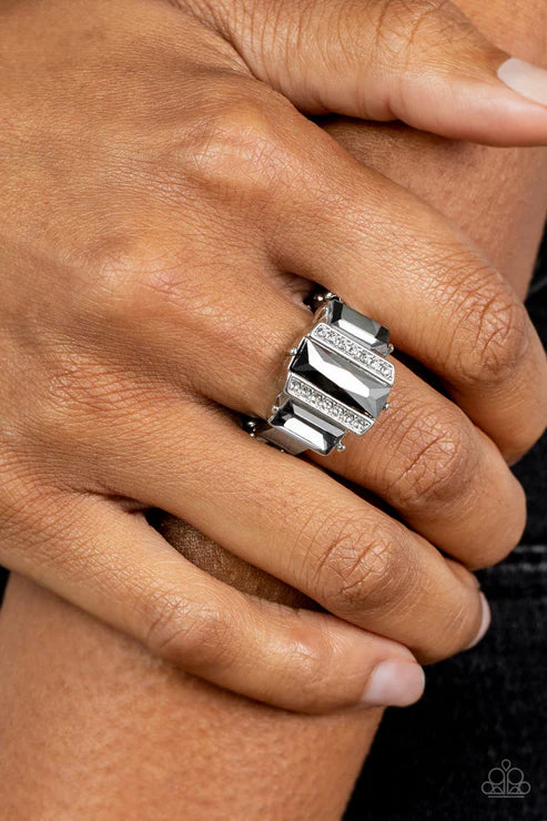 A GLITZY Verdict -Hematite - Silver