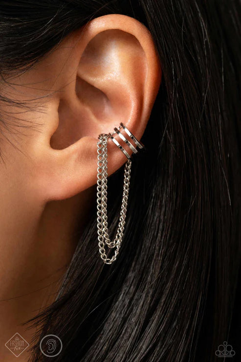 Unlocked Perfection - Ear Cuffs - Silver