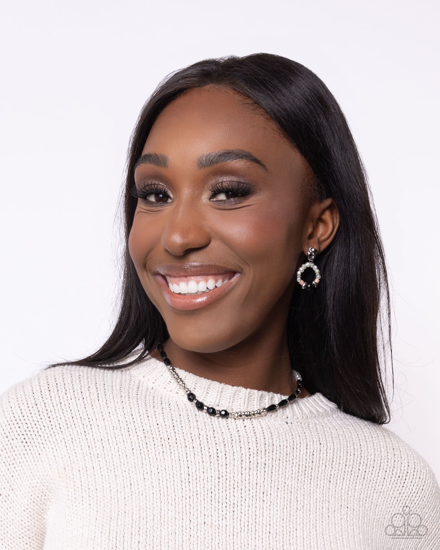 Swirl Selfie - Multi Black