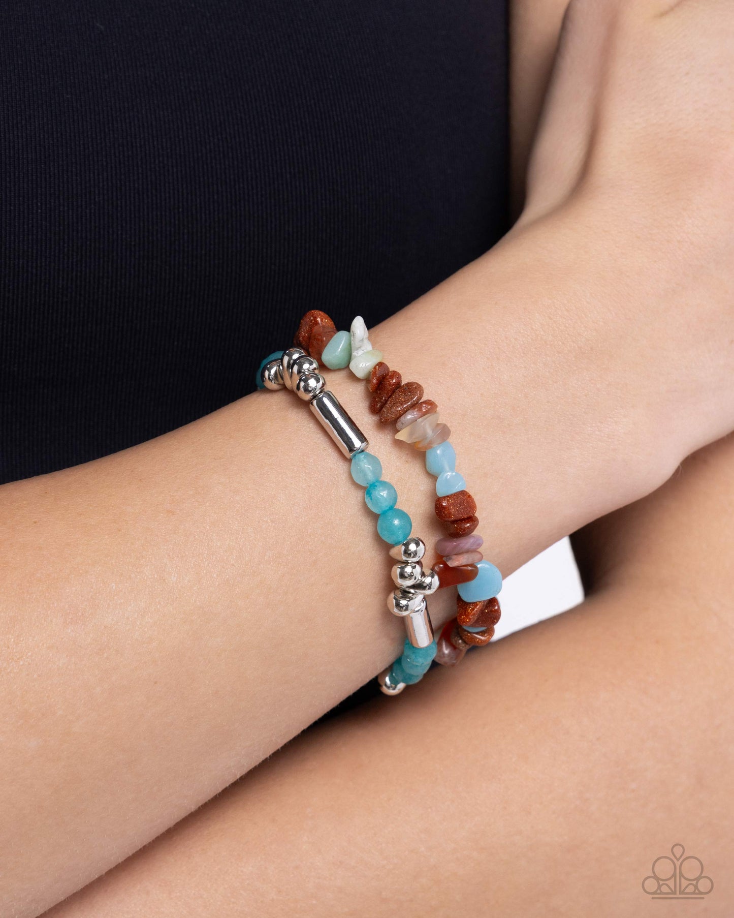 Stony Sequence - Multi - Blue