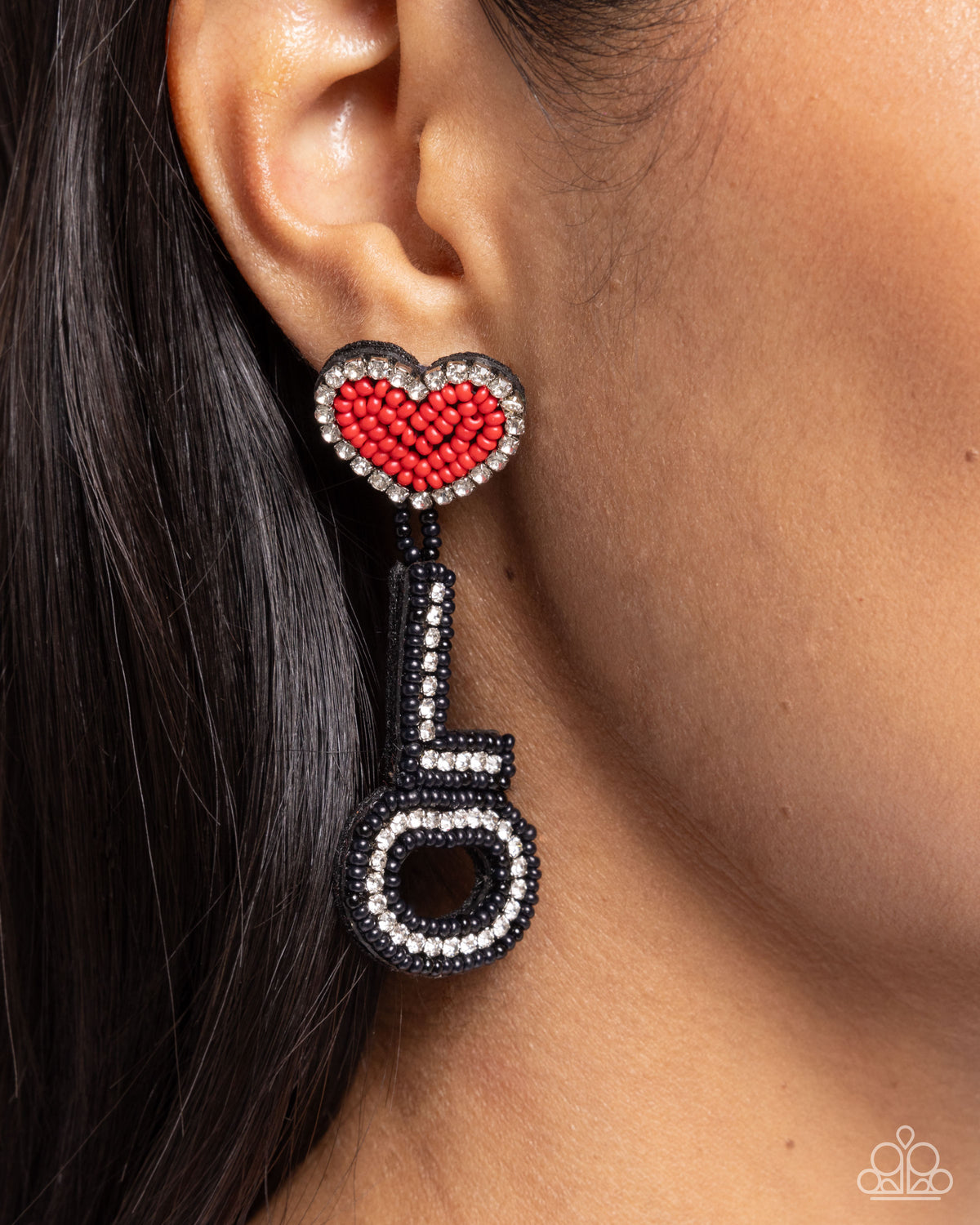 Visible Valentines - Hearts - Black
