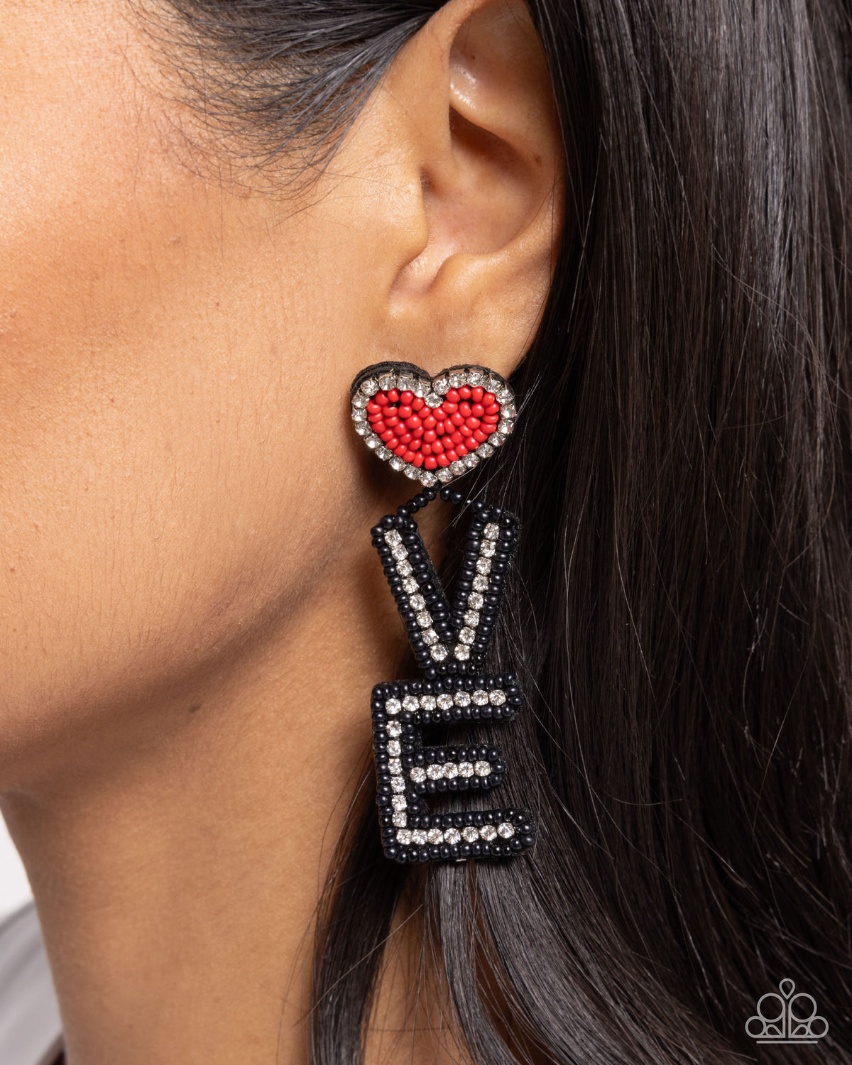 Visible Valentines - Hearts - Black