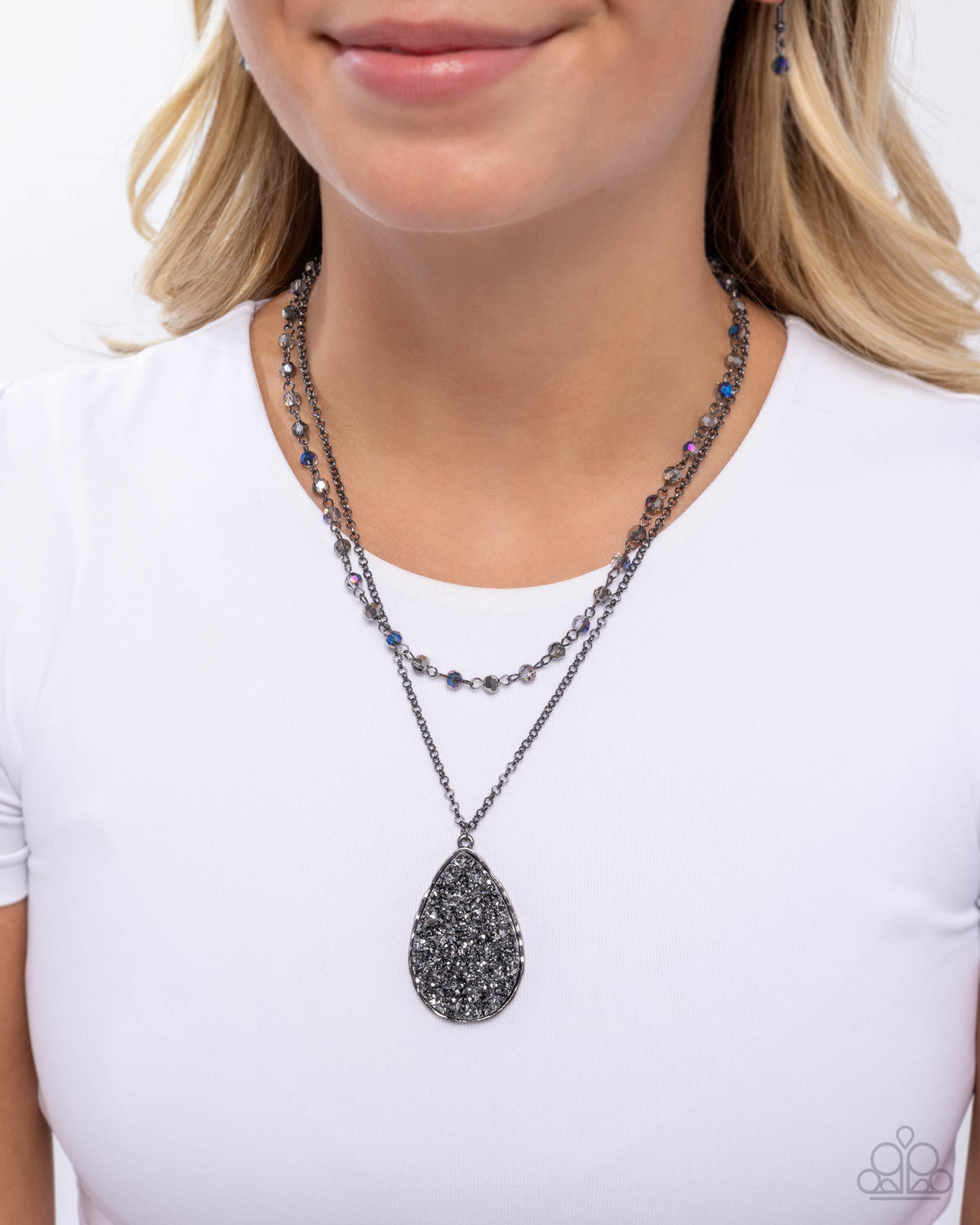 Druzy Delight - Gunmetal
