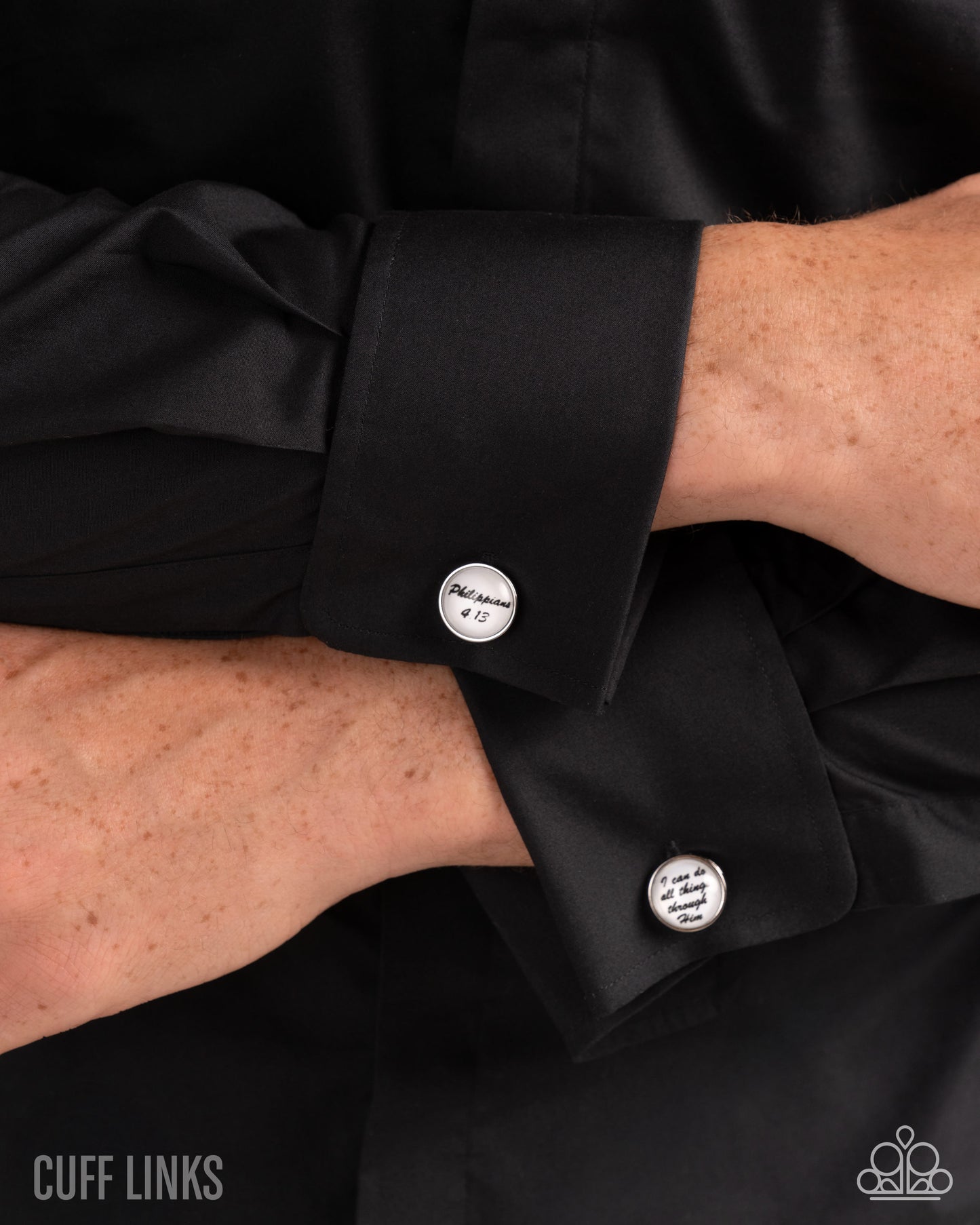 Motivated by Grace - Cuff Links - White