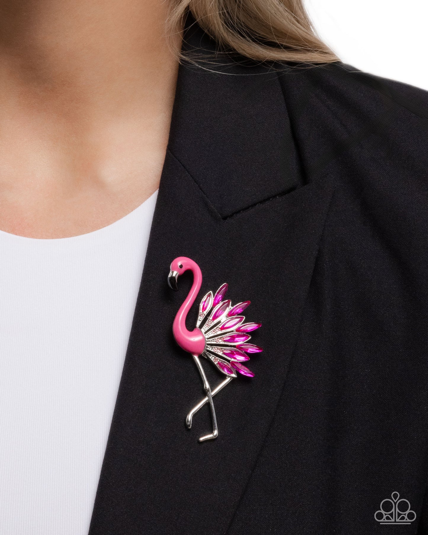 Frenetic Flamingo - Brooches - Pink
