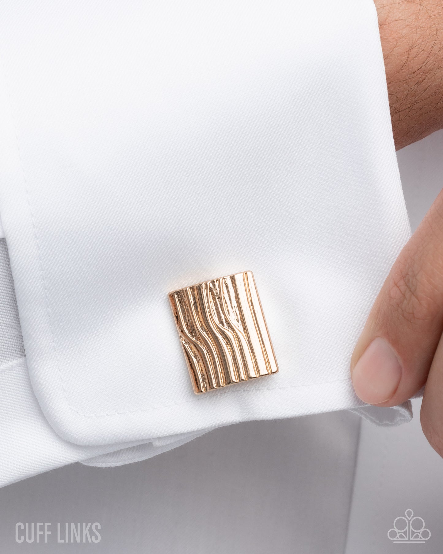 Lumber Luminescence - Cuff Links - Gold