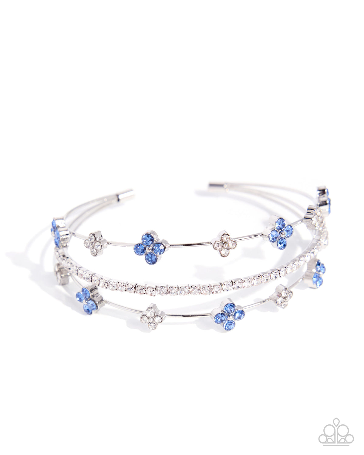 Layered Blooms - Blue