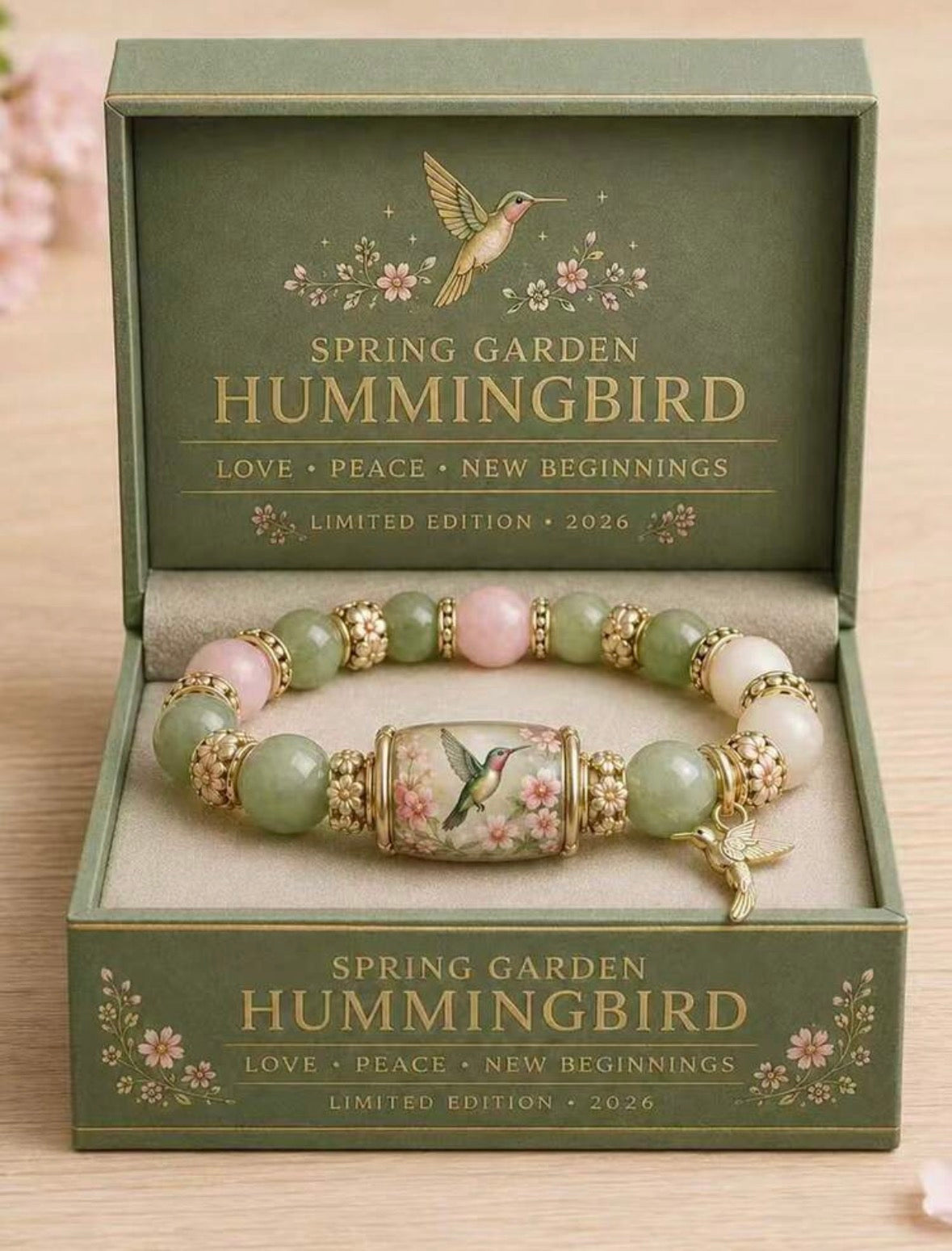 Spring Garden Hummingbird - Green