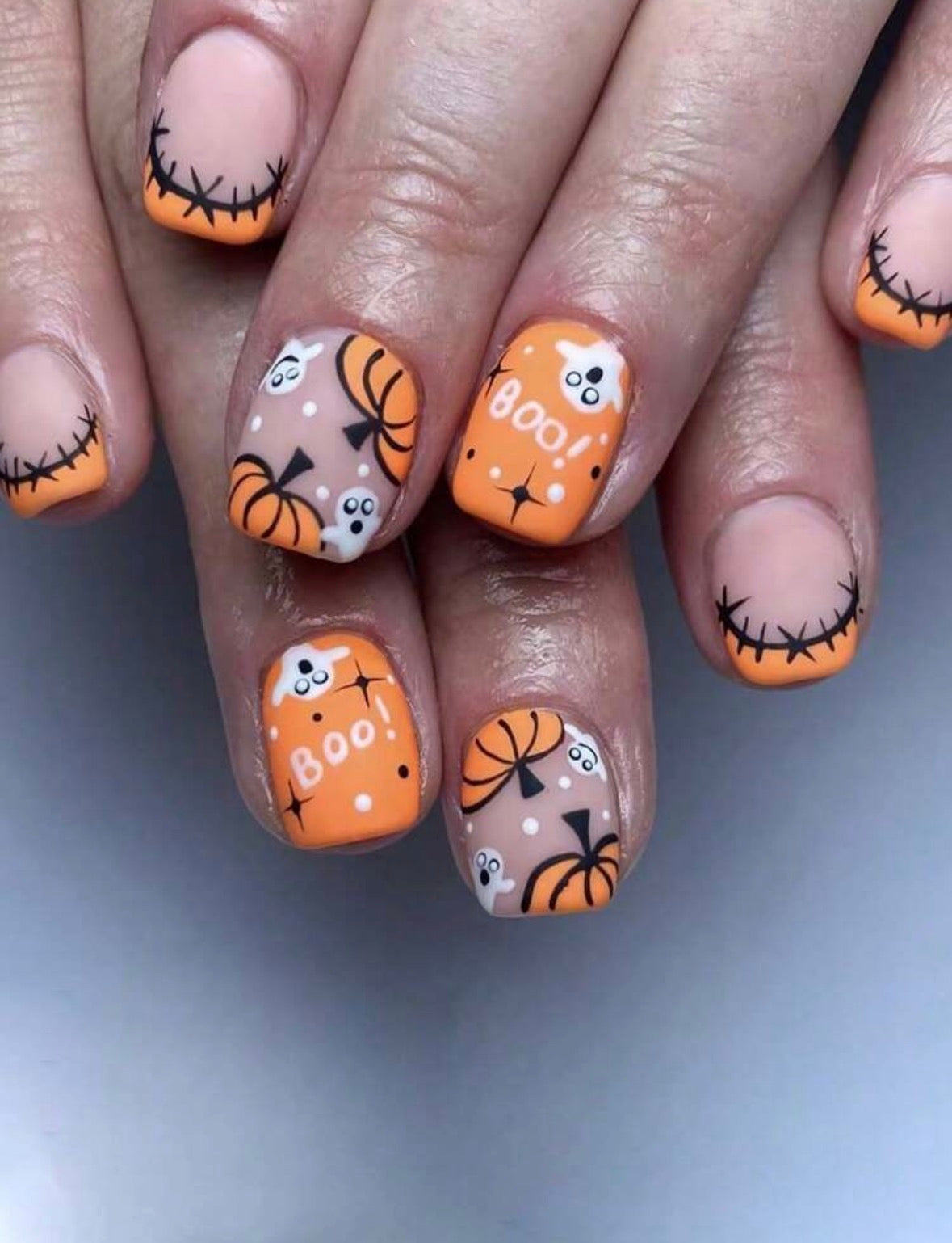 Pumpkins Are My Boo Thang - Nails