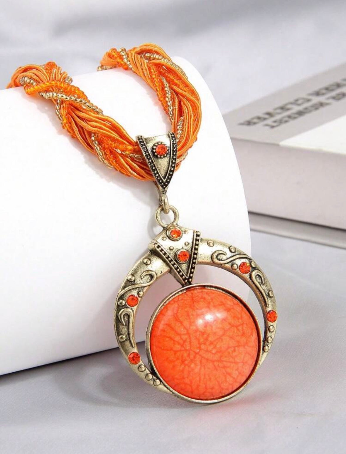 Pharoah Beads - Orange
