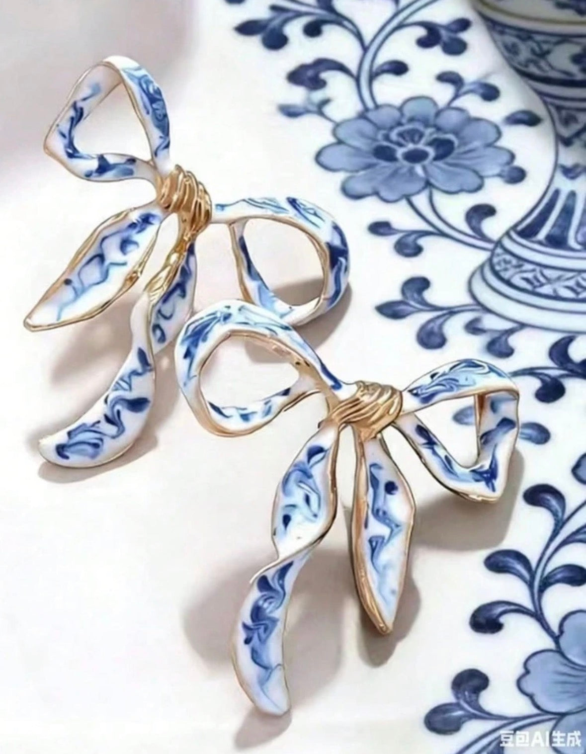 Fine China Bows - Blue