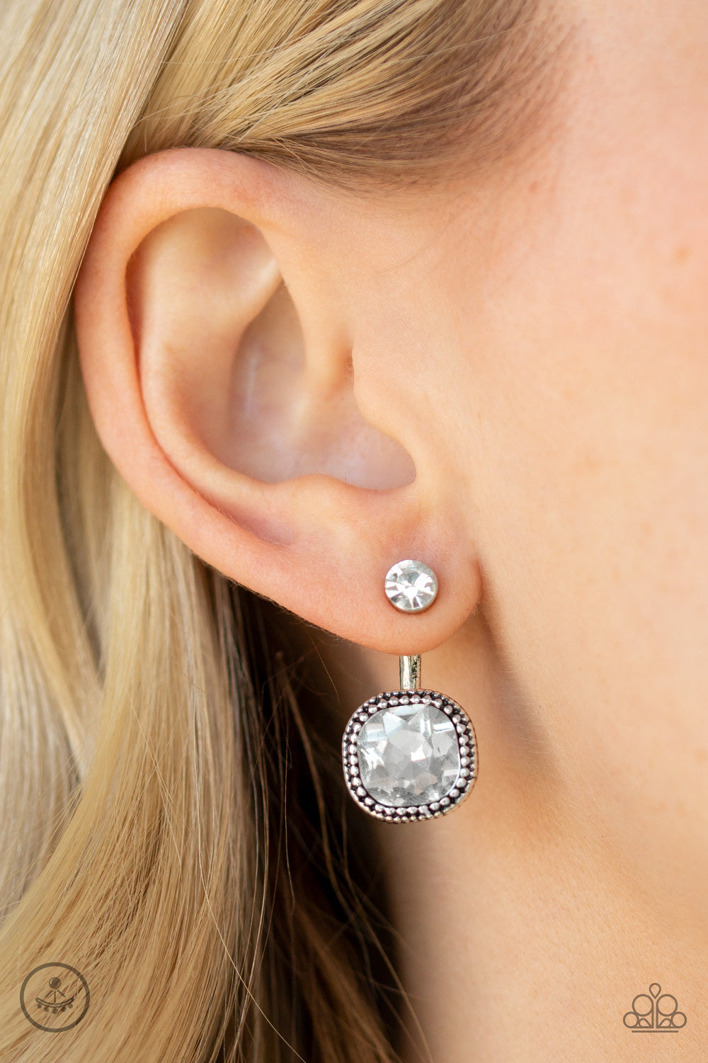 Celebrity Cache - Earring Jackets - Silver