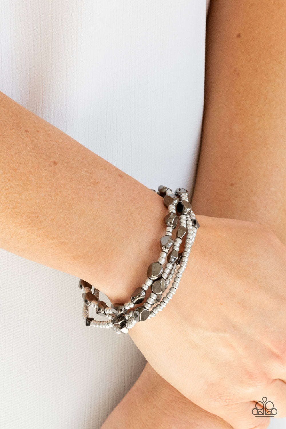 Fashionably Faceted - Gunmetal