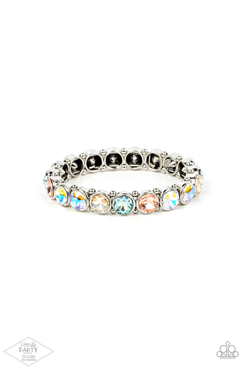 Sugar-Coated Sparkle - Multi - blue/peach/iridescent