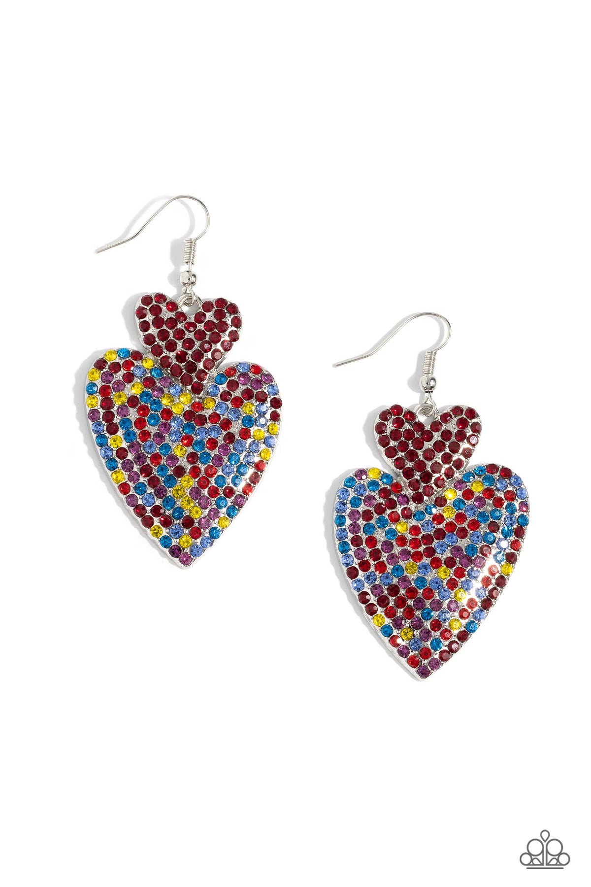 Flirting Flourish - Hearts - Red