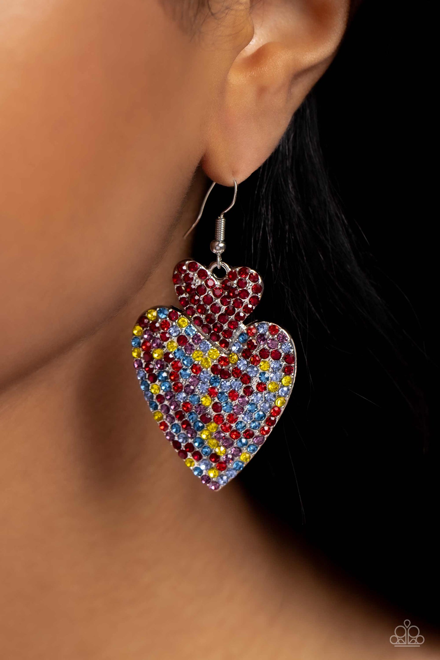 Flirting Flourish - Hearts - Red