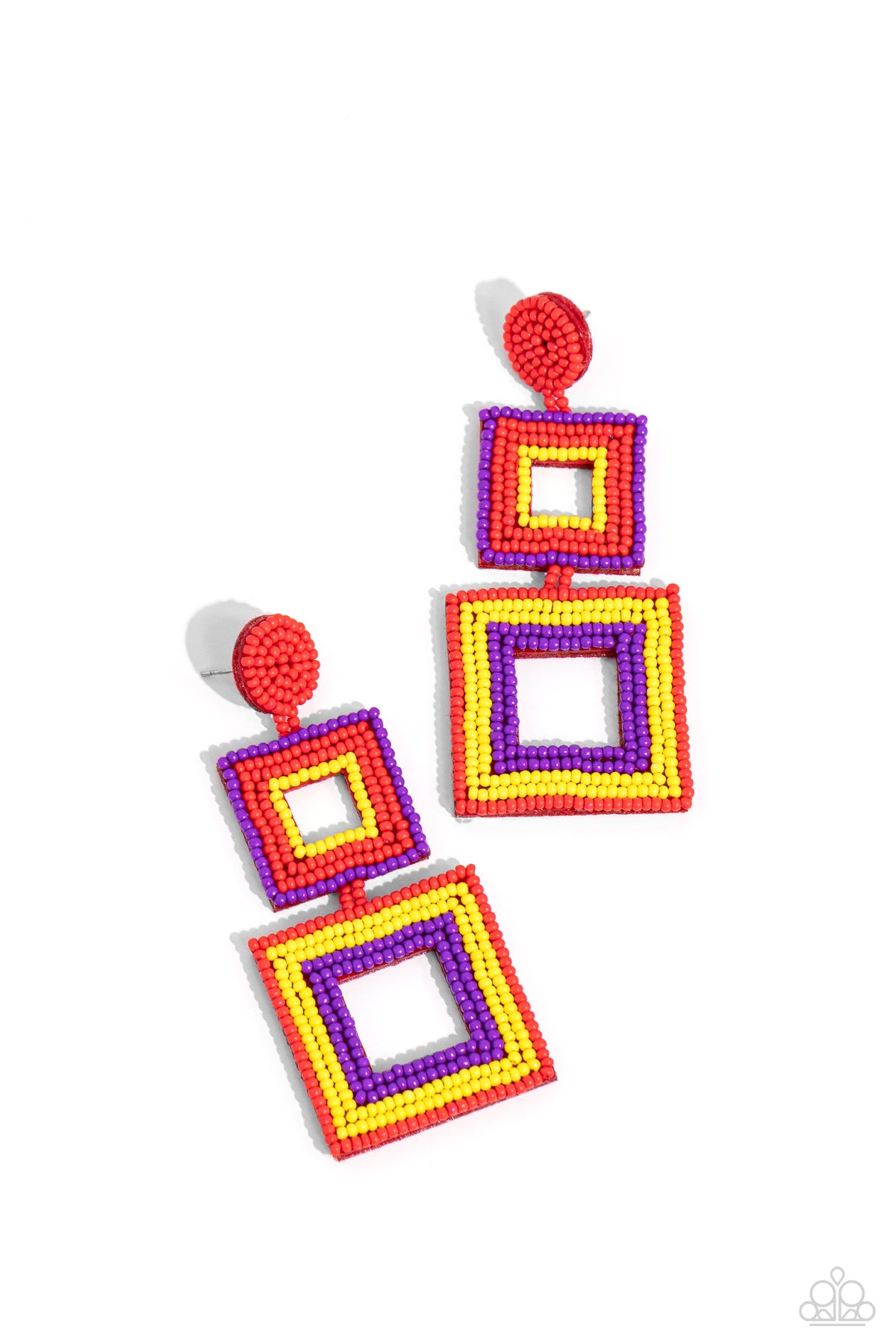 Seize the Squares - Multi - Red