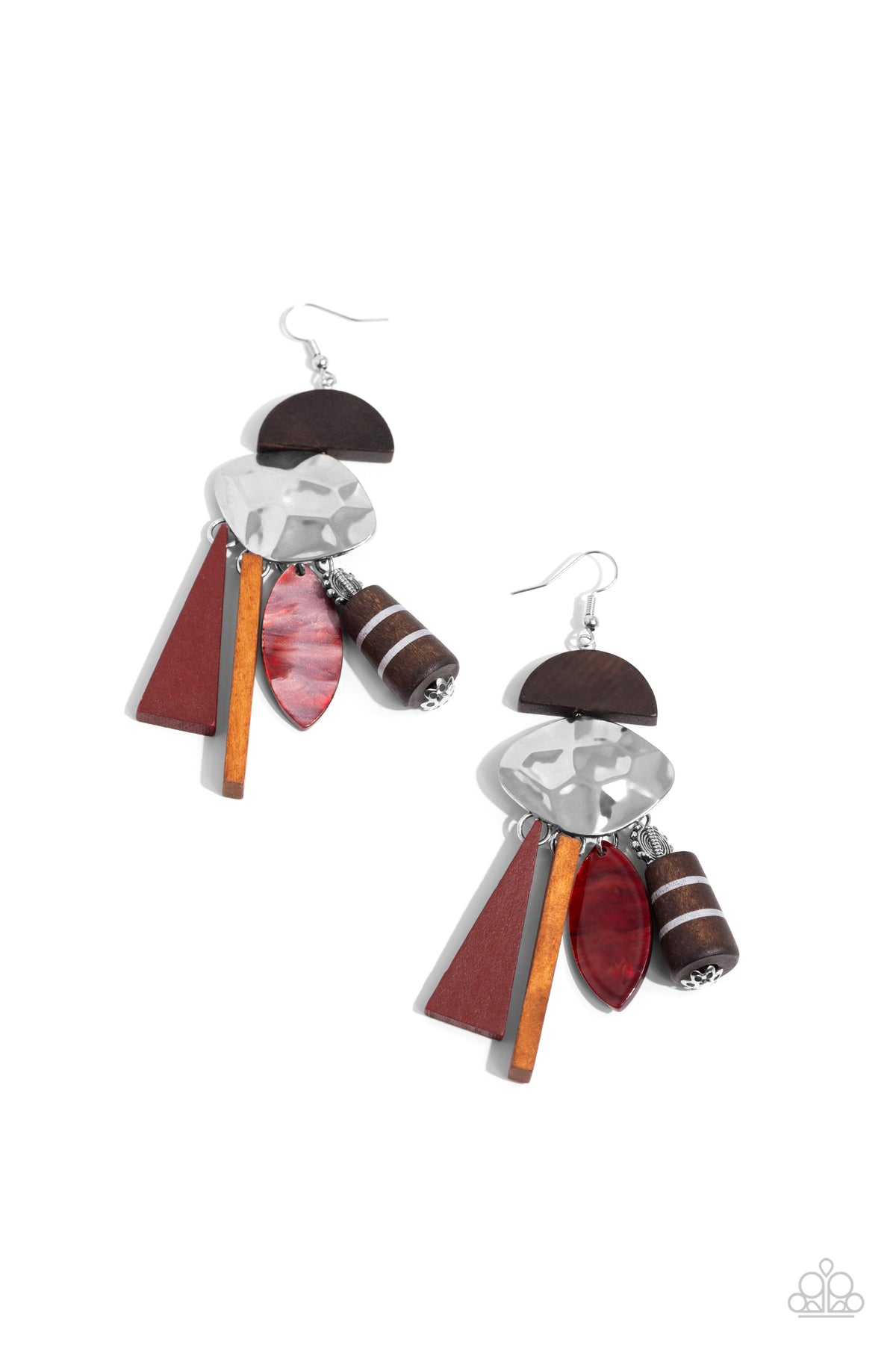 Textured Talisman - Multi - Red