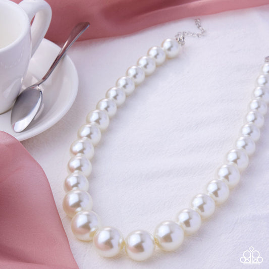 Eternal Empire - White Pearl Short Necklace