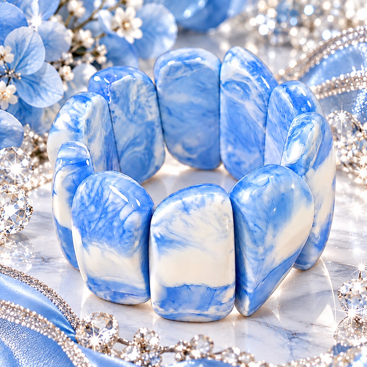 Carrara Marble - Blue
