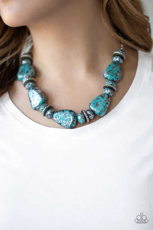 Prehistoric Fashionista - Turquoise - Blue