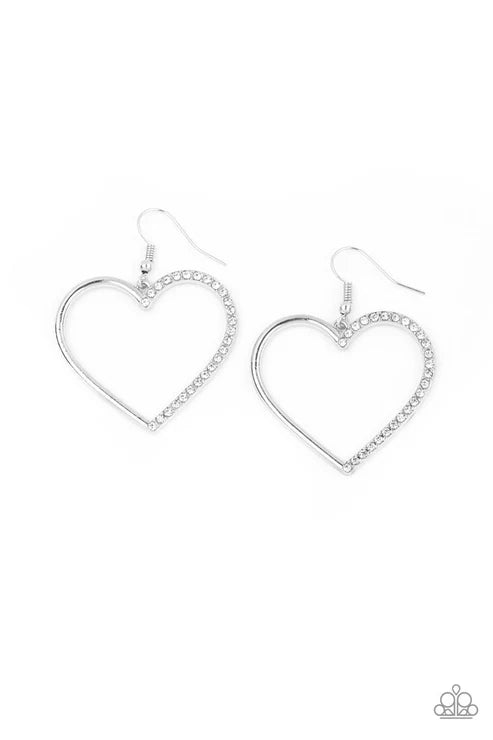 First Date Dazzle - Hearts - Silver - White