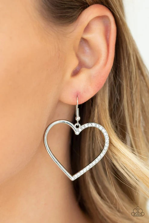 First Date Dazzle - Hearts - Silver - White