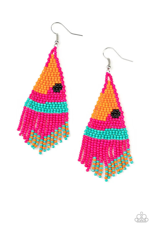 Brightly Beaded - Multi - Pink
