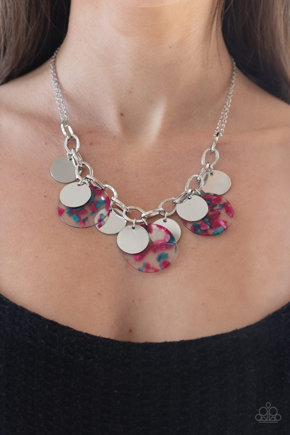 Paparazzi ♥ Confetti Confection - Pink ♥  Necklace