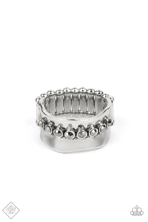 Scintillating Smolder - Hematite - Silver