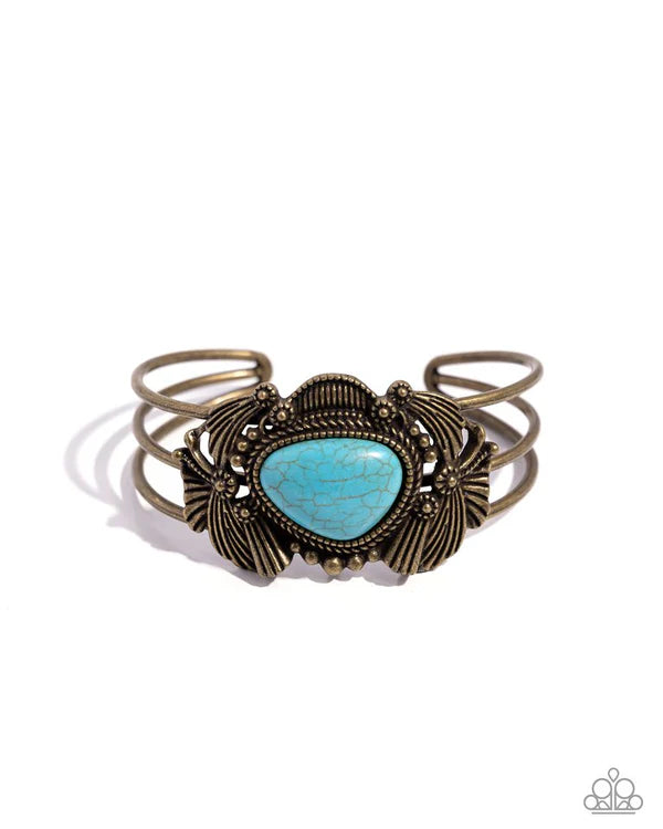 Western Wonderland - Blue - Brass
