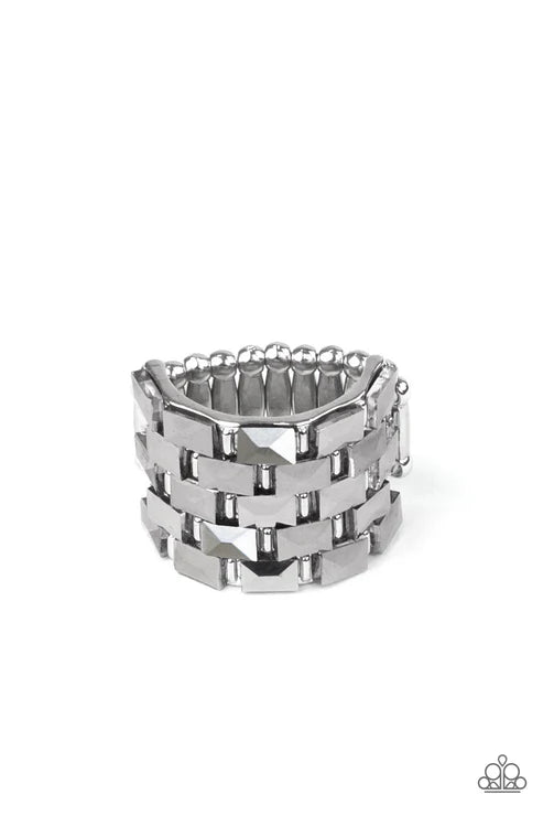 Checkered Couture - Hematite - Silver