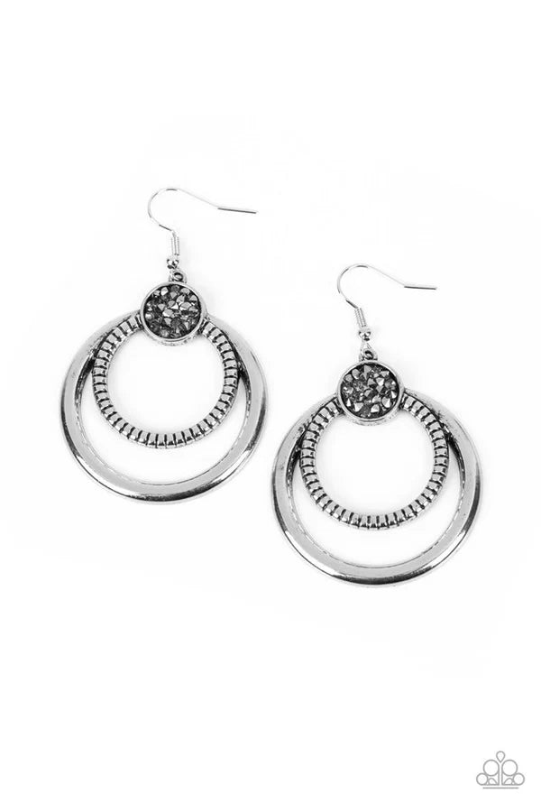 Spun Out Opulence - Hematite - Silver