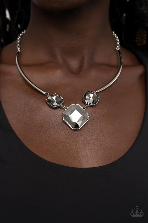 Divine IRIDESCENCE - Smoky - Hematite - Silver