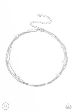 Daintily Dapper - Silver - White