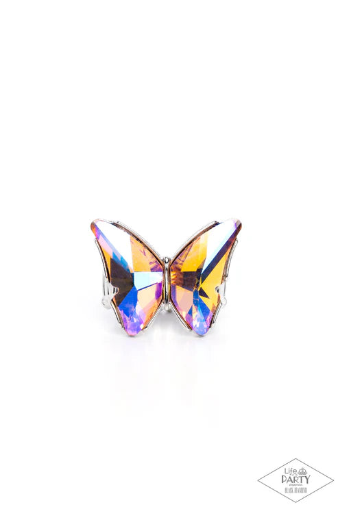 Fluorescent Flutter - Iridescent - Orange