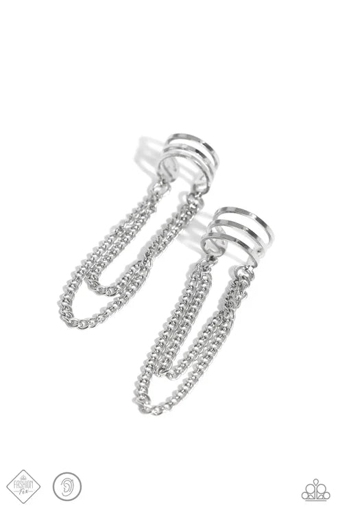 Unlocked Perfection - Ear Cuffs - Silver