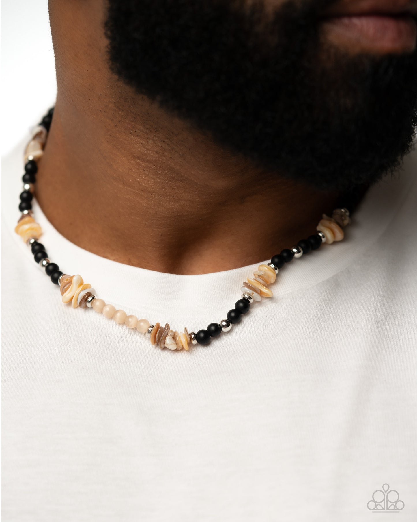 Stone Stacking - Urban Necklaces - Black