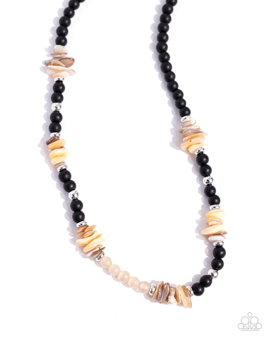 Stone Stacking - Urban Necklaces - Black