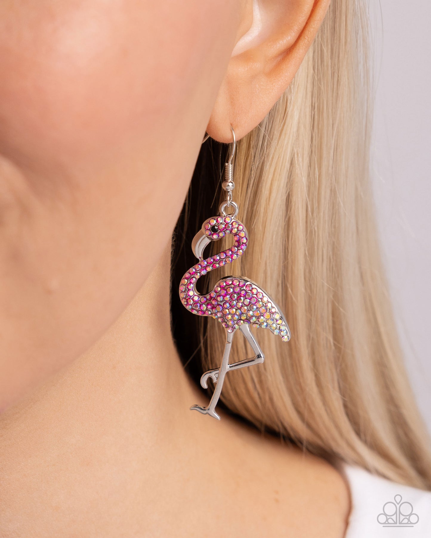 Flamingo Flourish - Iridescent - Pink