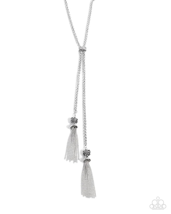Tassel Transit - Silver - White