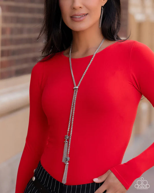 Tassel Transit - Silver - White