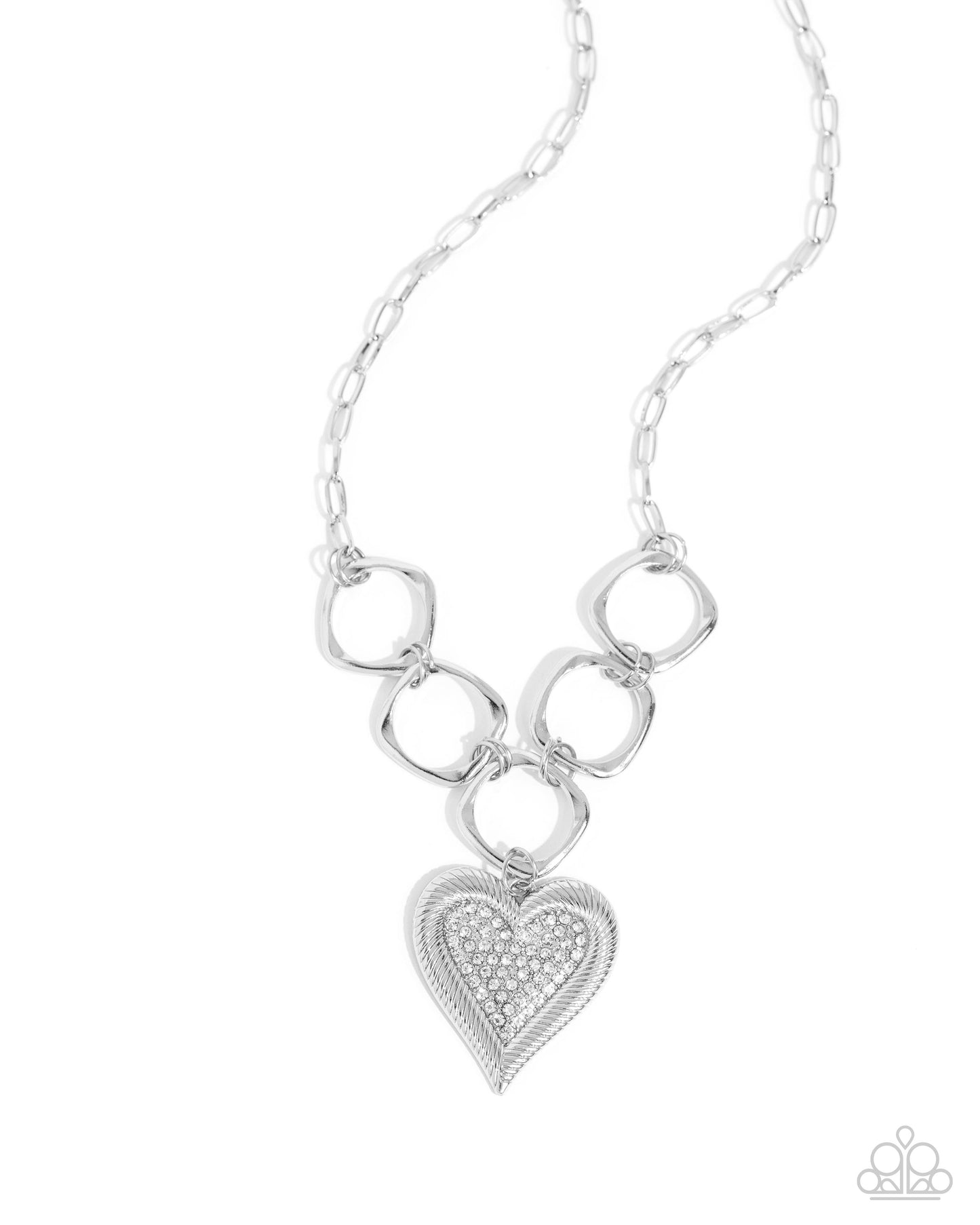 Focused Affection - Hearts - Silver