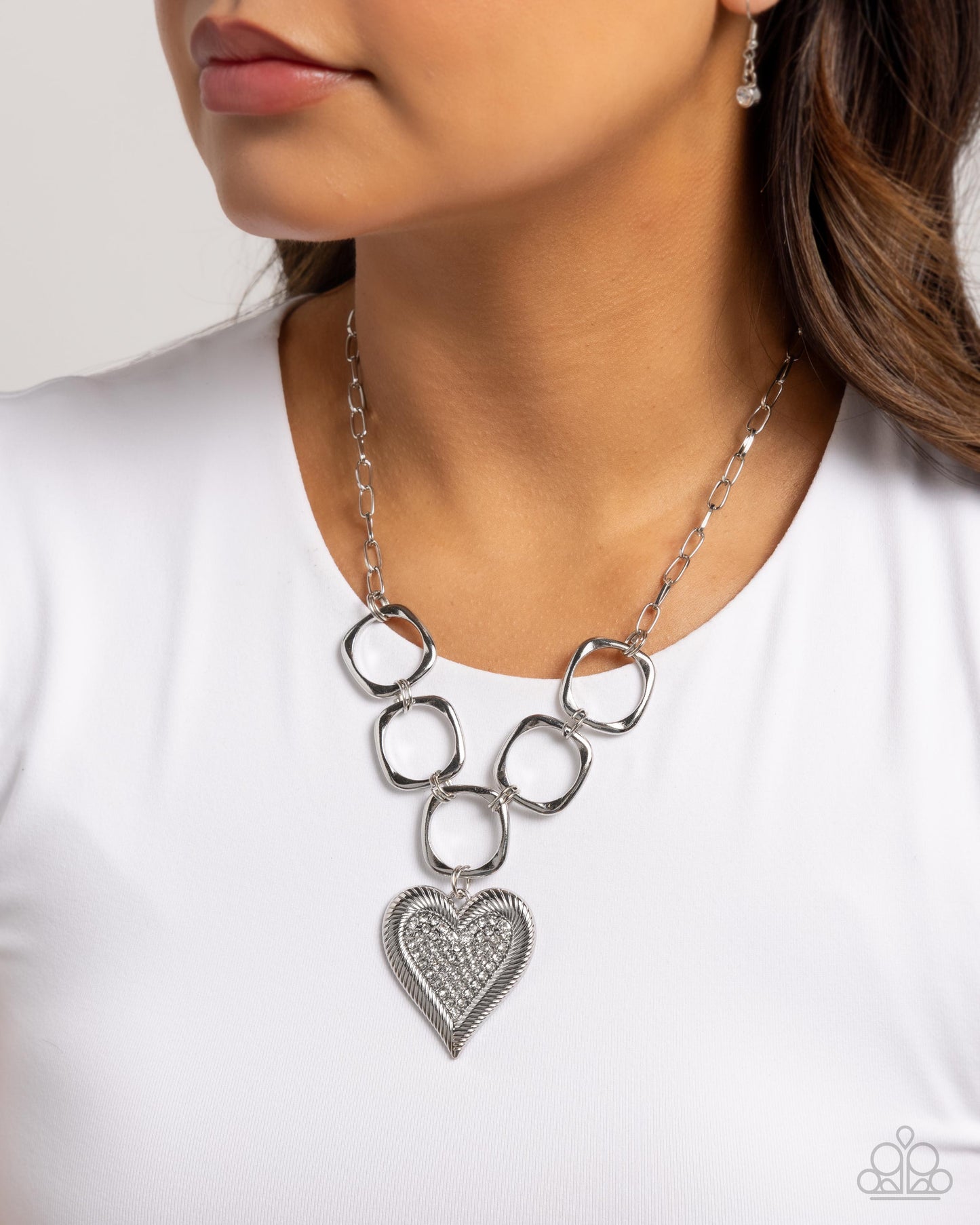 Focused Affection - Hearts - Silver