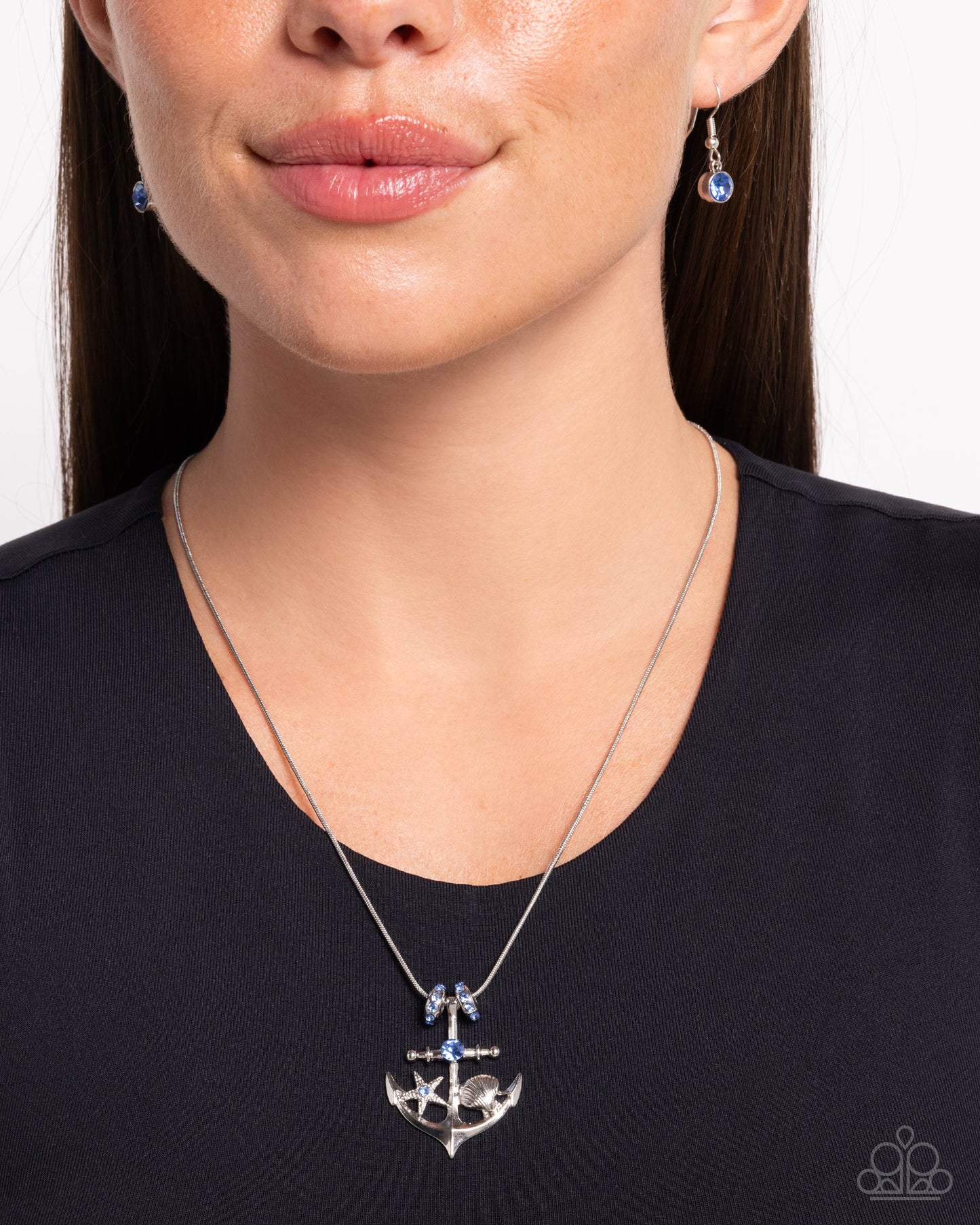 Anchored Accent - Iridescent - Blue