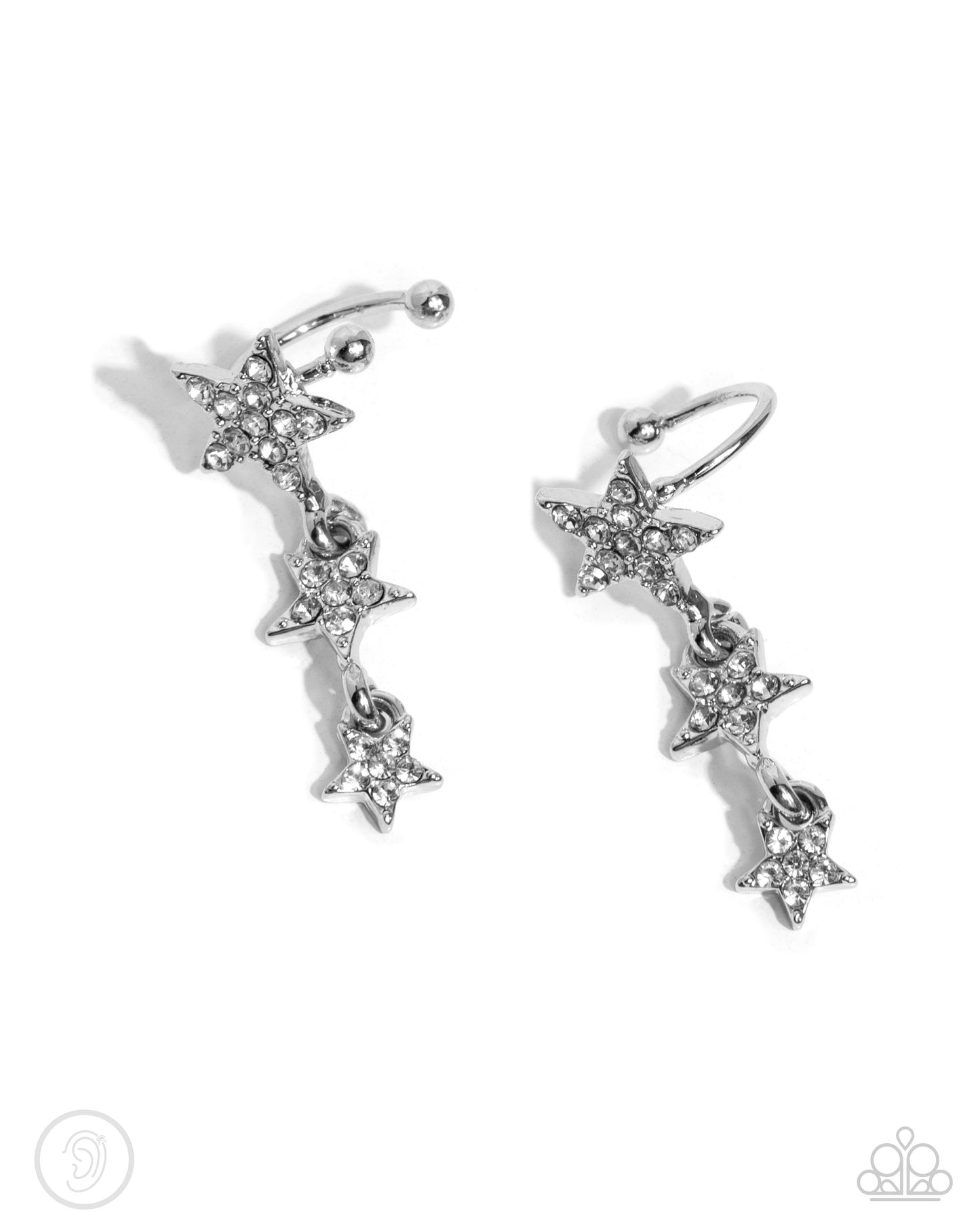 Stellar Surge - Ear Cuffs - Silver