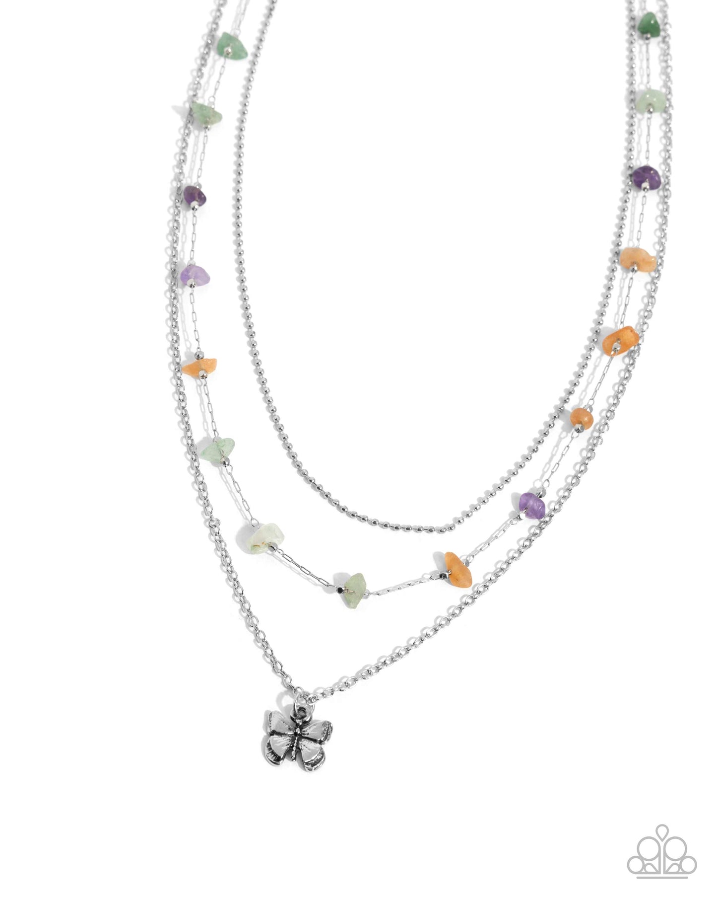 Complete Look - Free-Spirited Favorite Necklace and Free-Spirited Fondness Bracelet Purple Silver 2-Piece Set
