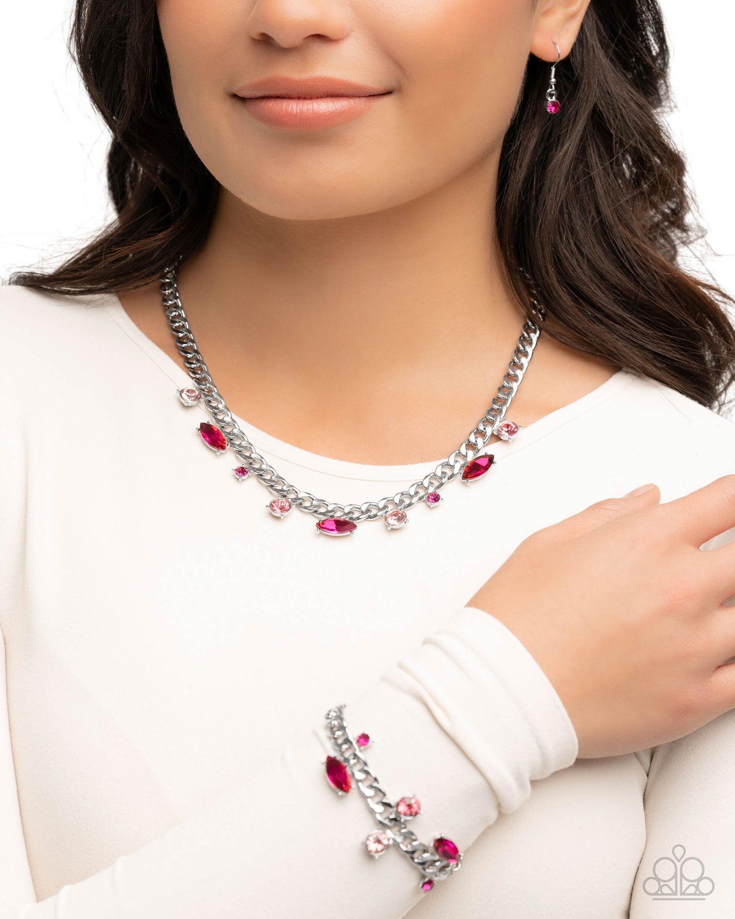 Complete Look - Pink - Sets - Pink Rhinestone